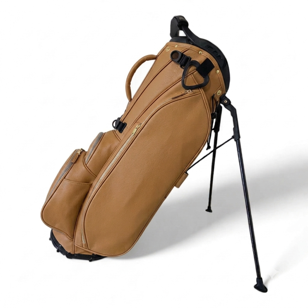 ORKAI Dorsal One luxury golf stand bag in Classic Camel — coming soon